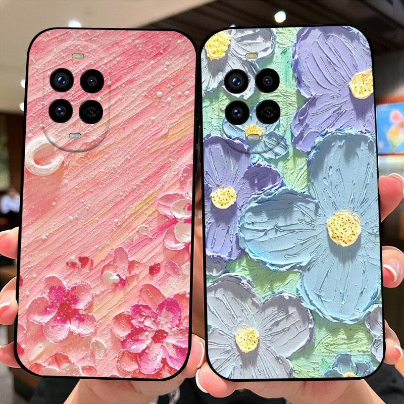 For Huawei nova 13 5G Case BLK-AL80 Floral Shockproof Silicone Matte TPU Phone Cover For Huawei nova 13 Pro Capa MIS-AL00 Fundas