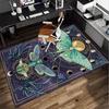 Gothic Moth And Skulls Office Rug Chair Mat, Entryway Carpet, Suitable for Front Door, Bedroom, Living Room, Desk, Holiday Gift