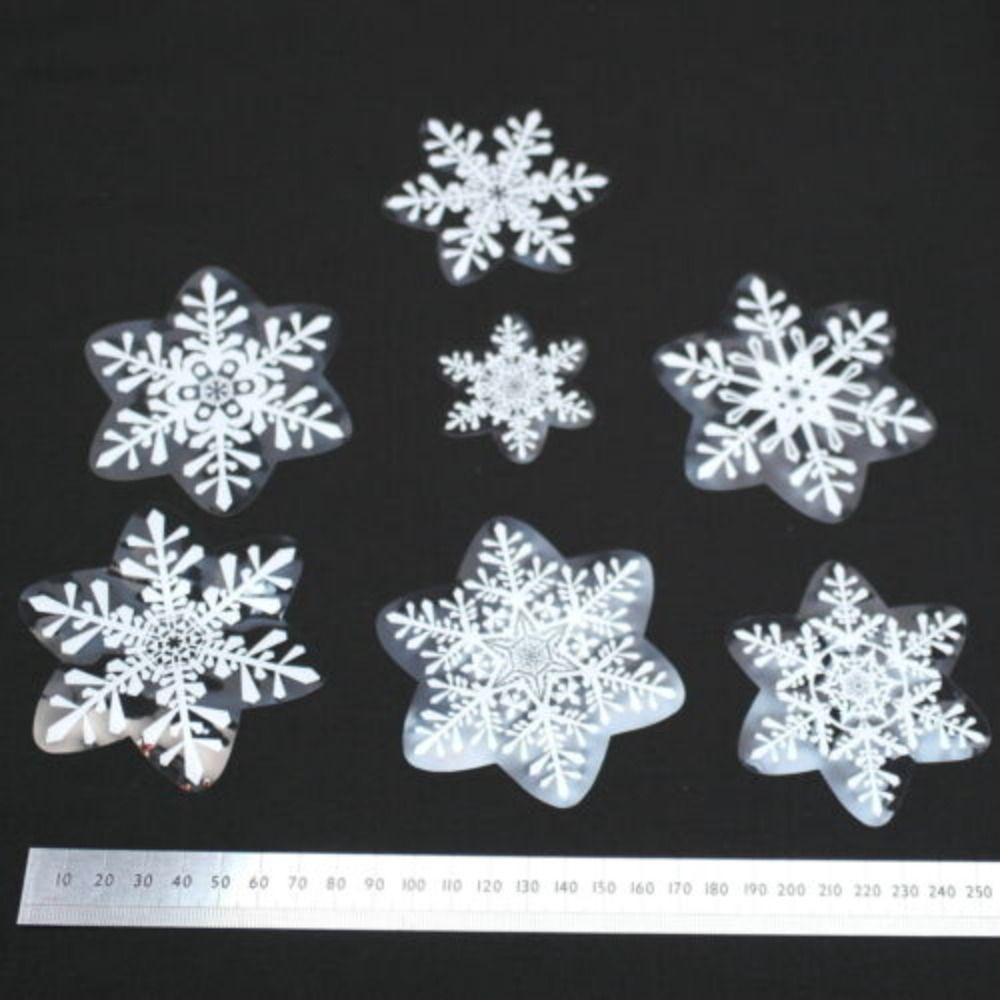 Decor New Year Party Clings Decal Electrostatic Sticker Christmas Windows Snowflakes Decal Stickers