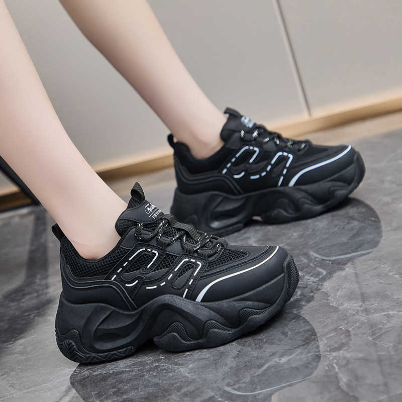 

Mesh dad shoes women s small casual shoes heightening platform sports 35