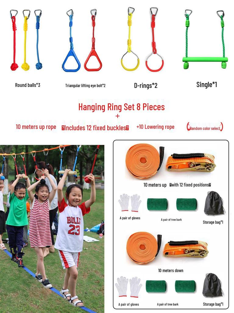 Outdoor Climbing Toys & Swings for Sensory Training and Balance