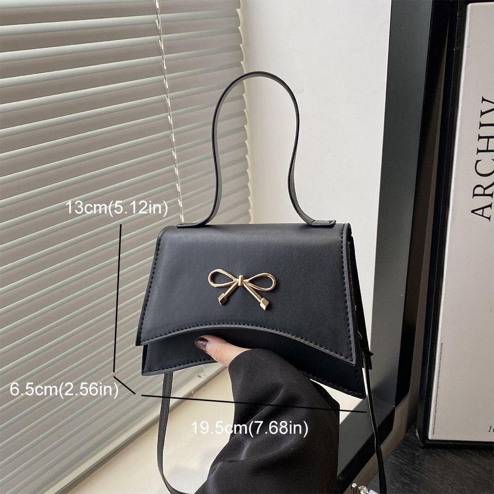New Design Y2k Bow Shoulder Bags Solid Color Women Handbag Fashionable Bowknot Armpit Bag  Lady