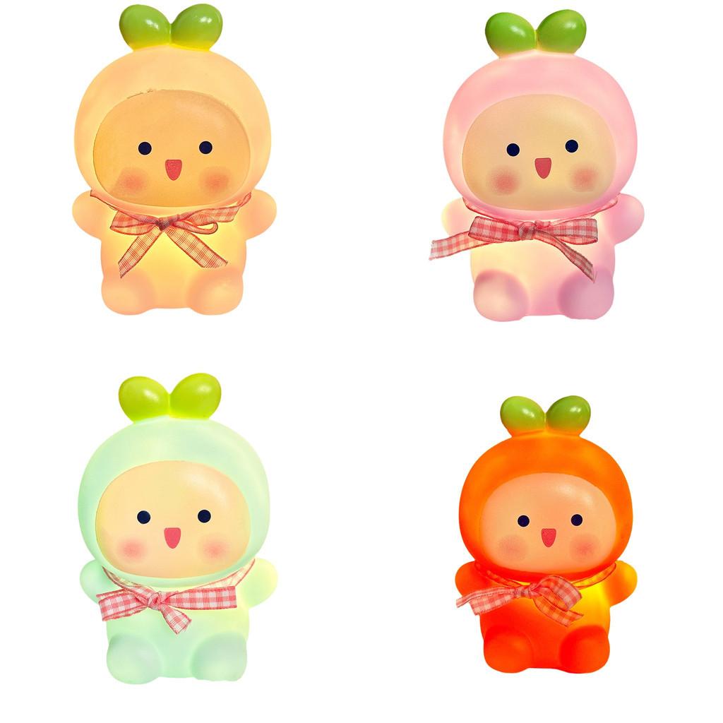 Night Lamp Warm Light Compact Cartoon Cute Rabbit Shaped Powered Battery