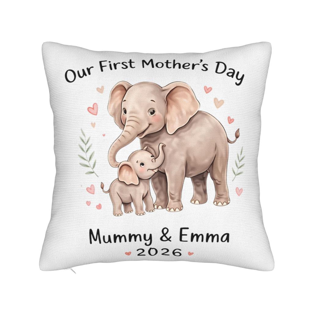 Our First Mothers Day Together Pillow Case Soft Pillow Cover For Living Room Bed Chair Morden Pillowcases