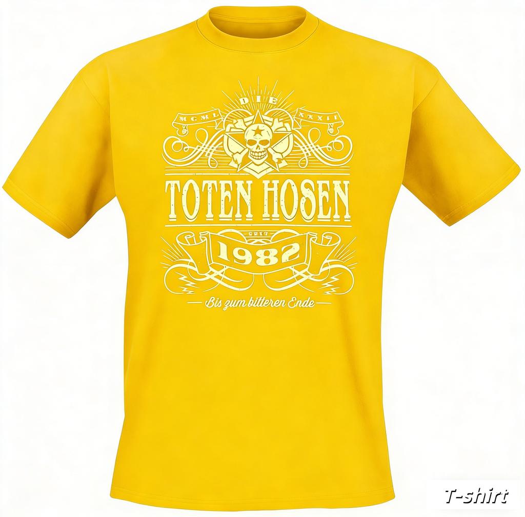 בית ספר ישן _ Die Toten Hosen חולצת טי קז'ואל לגברים ונשים מותג להקה יוקרתי טופ