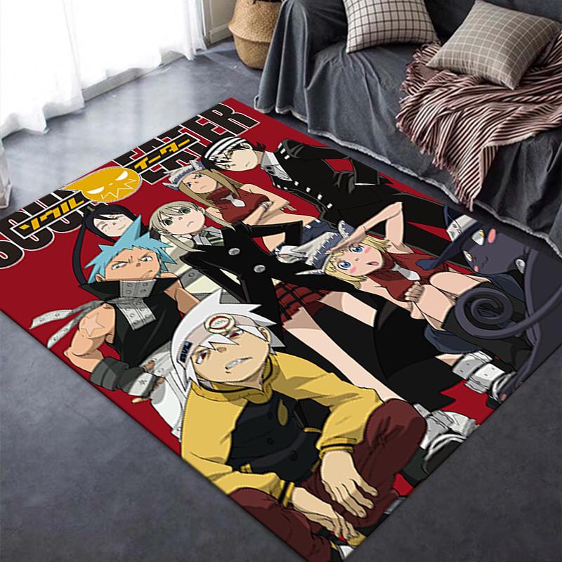 2025 New Soul Eater Carpet Rug for Living Room Bedroom Home Sofa Decoration,Kids play Non-slip Floor Mat173