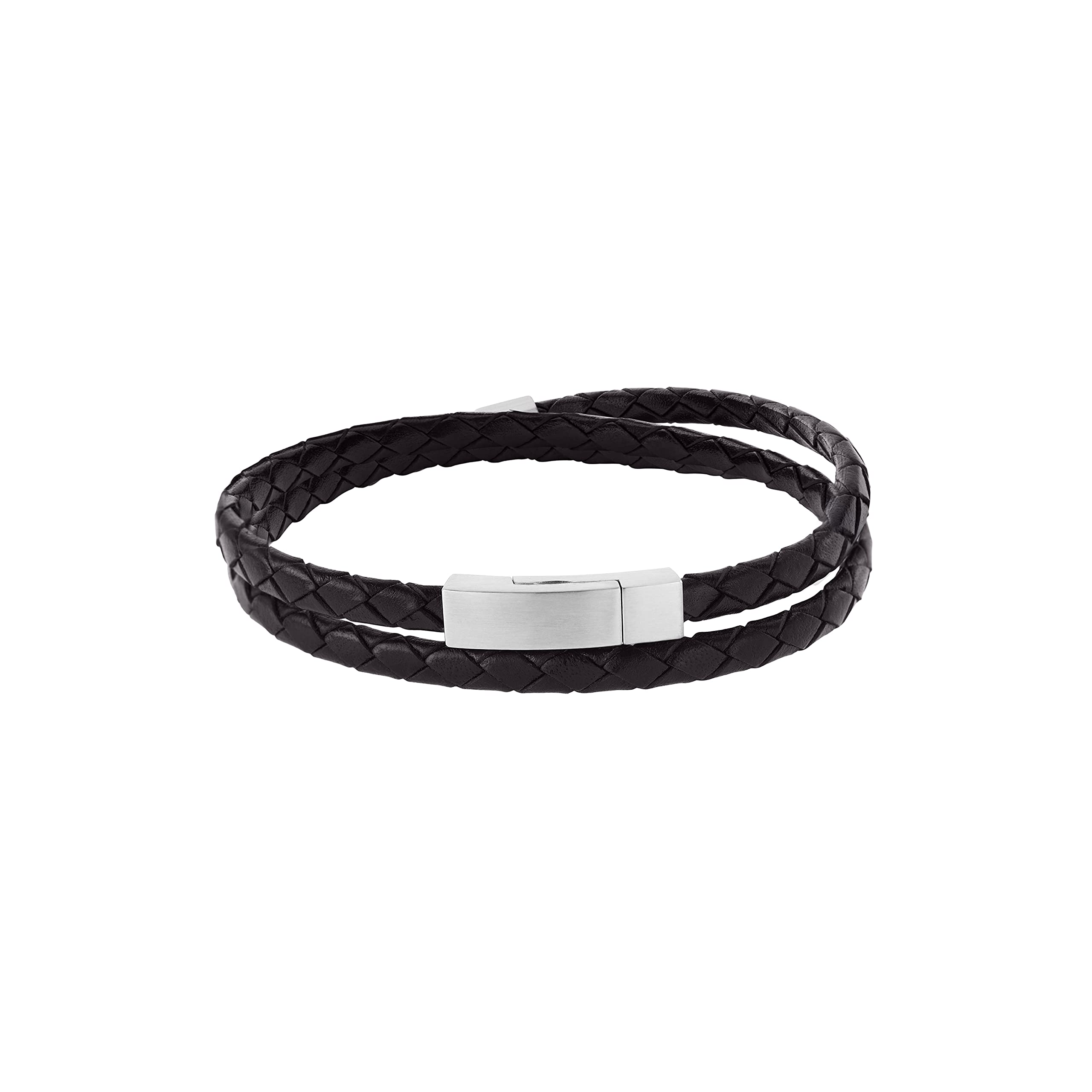 

Skagen Men s HULSTEN Silver-Tone Stainless Steel Strap Bracelet, SKJM0184040