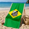 Powerful Football Crest Design Printed Microfiber Beach Towel, Soft And Absorbent, Quick-Dry, Ideal for Summer Travel, Beach Essential, Swimming Pool