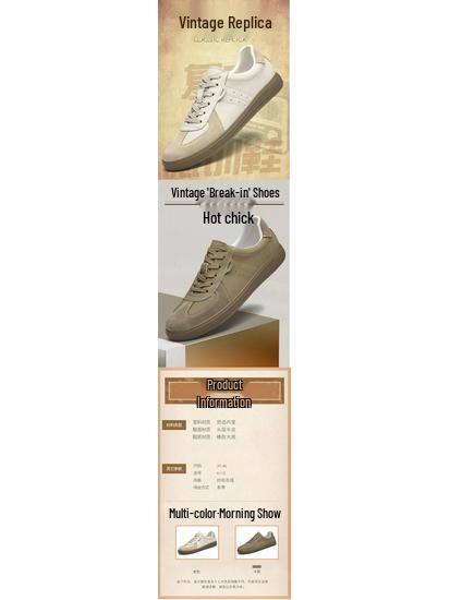 Plus Size Men's Leather Trainers: German-Inspired Casual Sneakers In EU Size 46