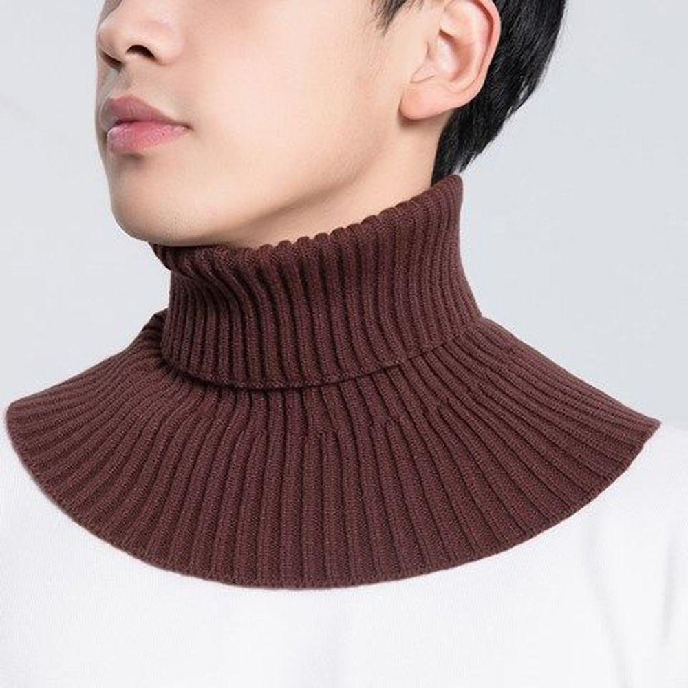 Coring Wool Knitted False Collar Scarf Apparel Accessories Neck Sleeve Scarf Men Fake Collar Scarf