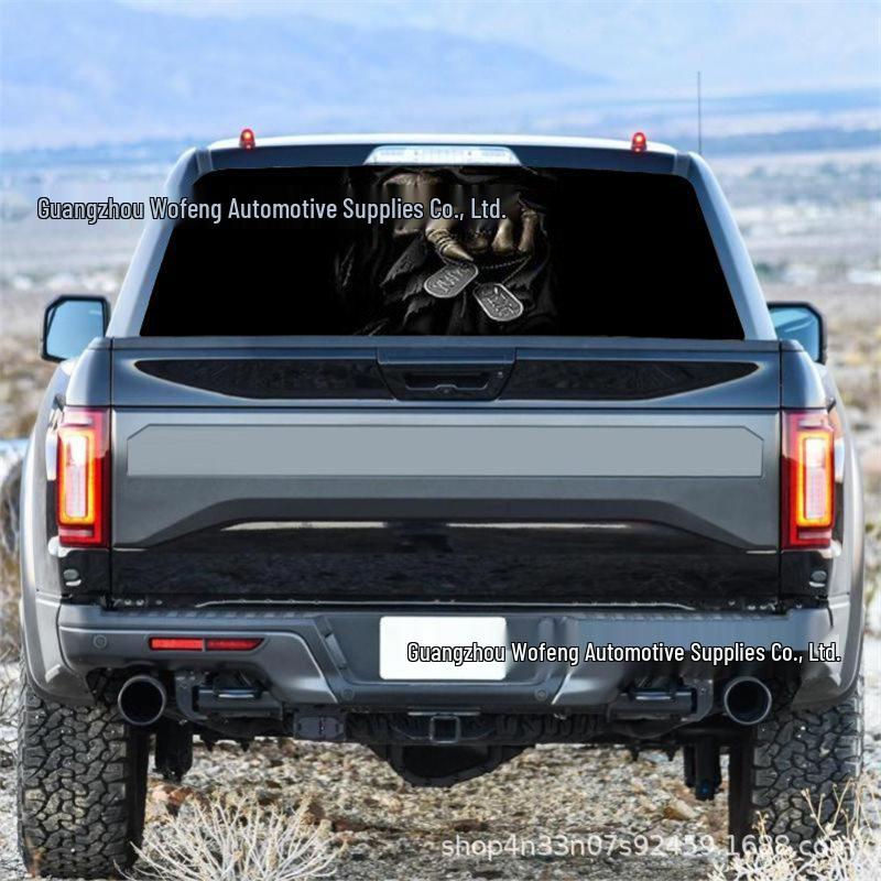 

Reaper Skull Rear Windshield Sticker for SUVs (Model A146) 135*36cm, 1 piece