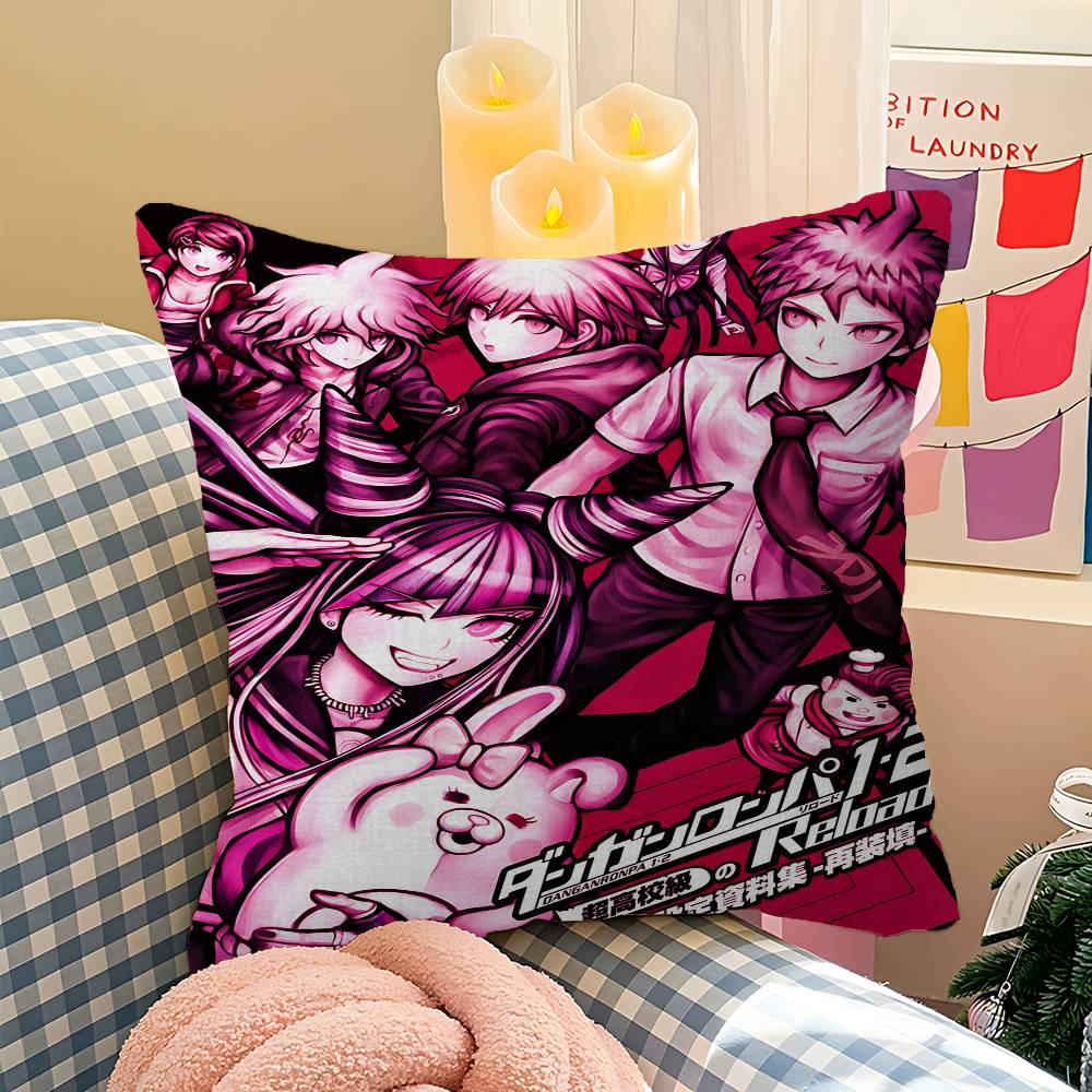 Classic Anime Danganronpa Classic Movie Pillow Gift Home Office Decoration Pillow Bedroom Sofa Car Cushion CoverPillow Case