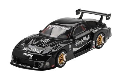 Sunrich MINI GT Mazda Silhouette Liberty Walk Black Finished Product RX-7 LB-Super (Left-Hand Drive)