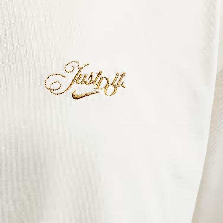 Nike Loose Fit Round Neck Comfortable Solid Color Short Sleeve Drop Shoulder T-Shirt Women tops IO3526-133