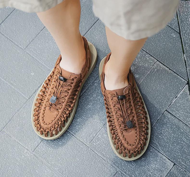 2024 Summer Trendy Baotou Sandals: Fashionable Casual Men's Beach Shoes