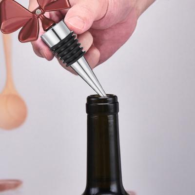 Yousheng Wijnflesstop Herbruikbare Wijnkurk Strikvormige Flexibele Flesstop Housewarming Cadeau voor Wijnliefhebbers