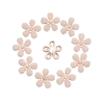 10PCS DIY Craft Hat Accessories Flower-shaped Pearl Button Headwear Clip Rhinestone Buttons Pearl Hairpins