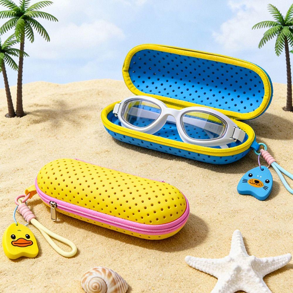 Breathable Design Swimming Goggles Case EVA Material Portable Goggles Bag Students