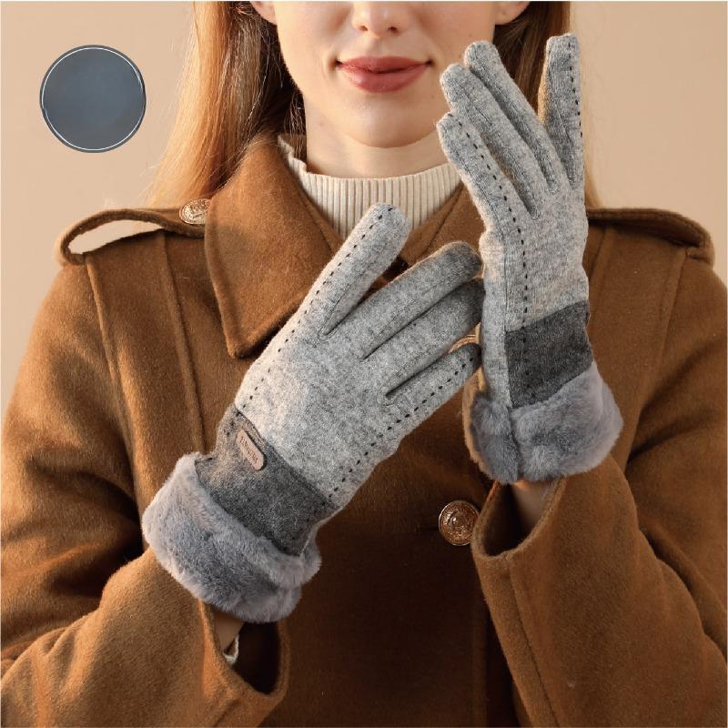

Зимние кашемировые женские теплые перчатки Нескользящие Сенсорные перчатки для езды на открытом воздухе Модные Ветрозащитные перчатки в корейском стиле с плюшем