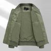 Pure Cotton Jacket Men's Spring and Autumn Outdoor Casual American Loose Thin Baseball Jacket Men's Jacket Short