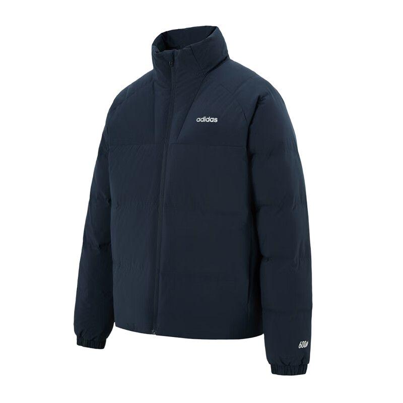 Adidas Down Jackets Men s Aurora Ink Blue Stand Collar Moderate KC4634 L