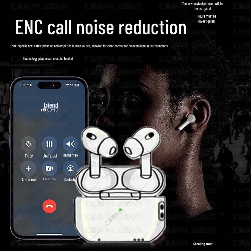 Huaqiangbei 2025 Noise-Cancelling Wireless Bluetooth Headphones for Apple & Android, Long Battery Life