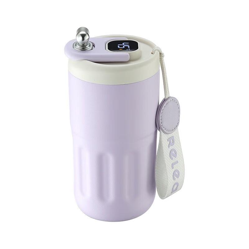 WUSHIWUSHANA Ceramic Digital Display Thermos Mug 410ml