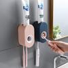 Automatic Wall-Mounted Toothpaste Dispenser & Storage Rack for Bathrooms