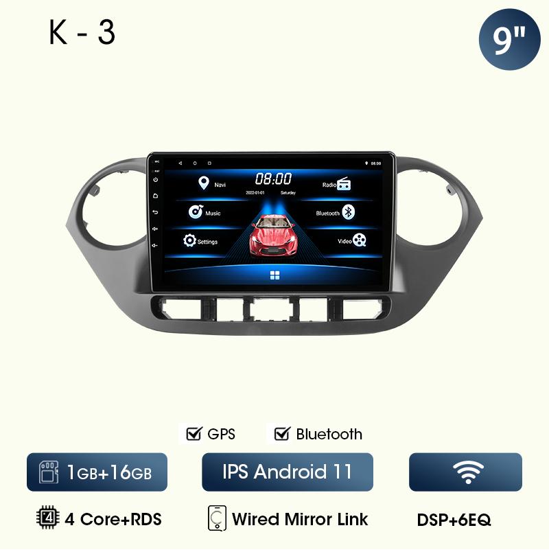 9" Car Radio For Hyundai Grand I10 I 10 2013 2014 2015 2016 2017 2018 Android12 Carplay Auto Multimidia Video Player Head Unit