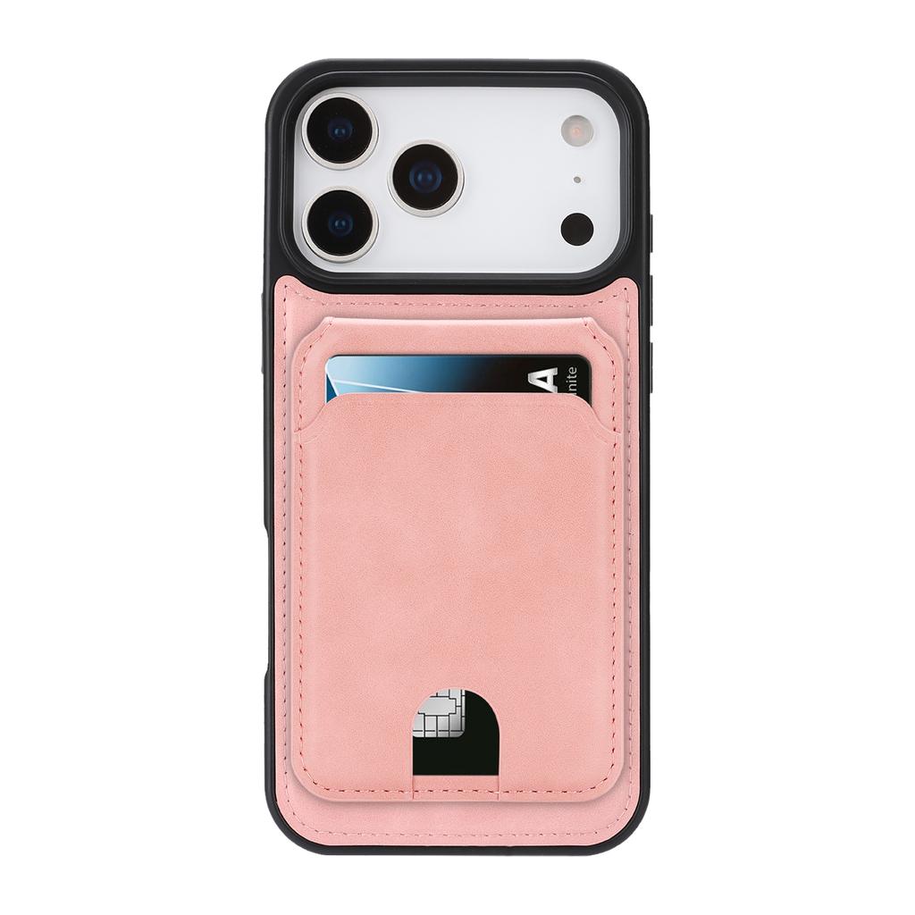 Luxury Business Magnetic Cards Solt Leather Case For iPhone 17 Pro Max 16 Plus 15 14 13 12 kickstand 360 Shockproof RFID Cover