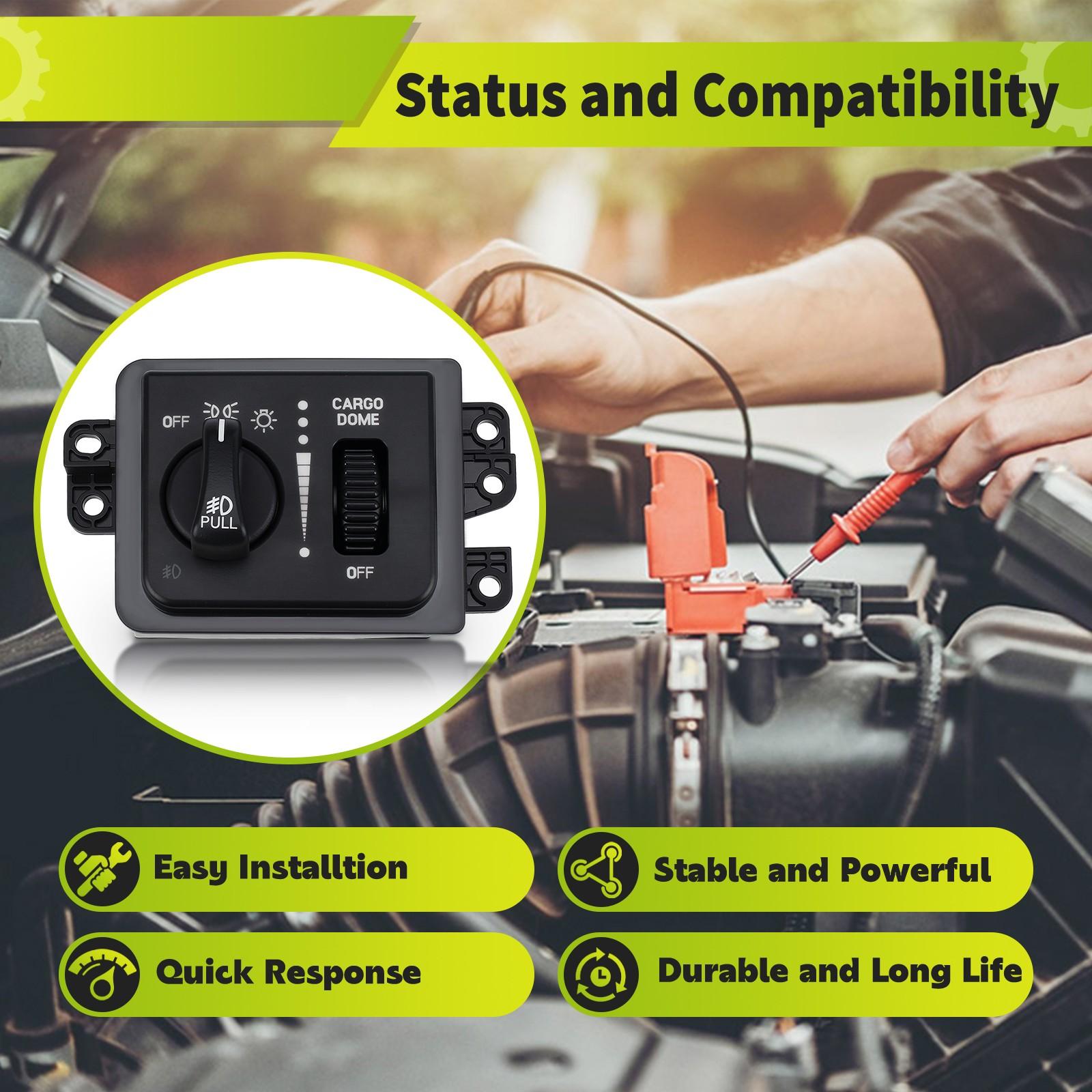 Headlight Fog Light Switch for Dodge Ram Pickup 1500 2500 3500