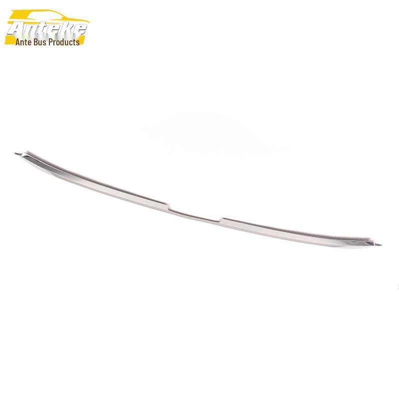 21 Mocha Front Bumper Trim: Stainless Steel Lip and Anti-Scratch Strip Modification.