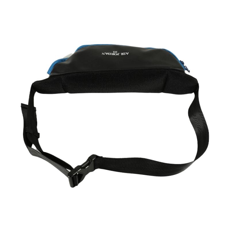 Jordan Polyester Crossbody Bag, Sling Bag, Fanny Pack Regular Unisex Black White Blue Patchwork Jordan 9A0188-459