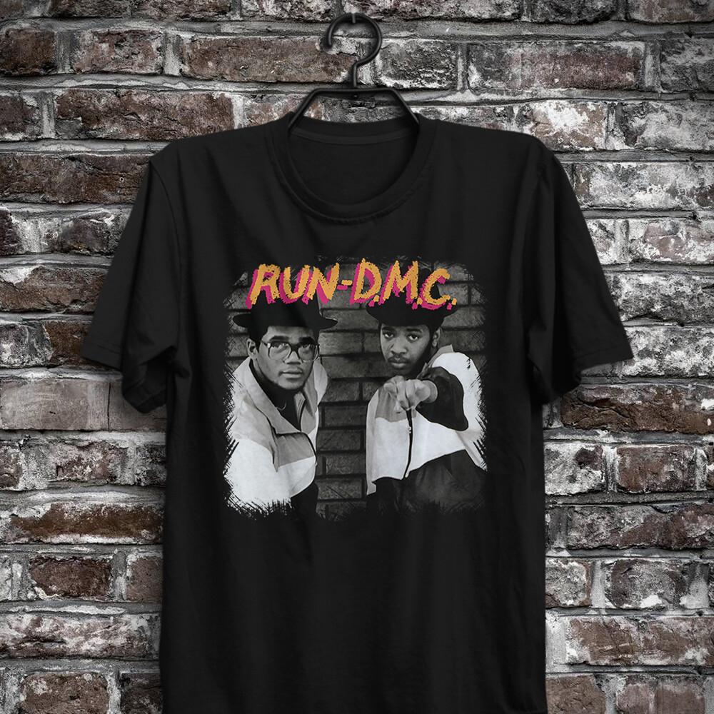 Run DMC Hip Hop Stars 80er Peter Piper Can You Rock It Like This Vintage T-Shirt