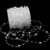2/5/10Meter Imitation Pearl String Fishing Line Artificial Pearls String 8+3mm Bead Chain for Craft Garland Flower Wedding Decor