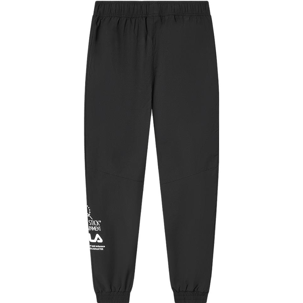 

FILA Woven Fashion Simple Loose Cuffed Casual Pants Men bottoms Black F11M339808F-BK L