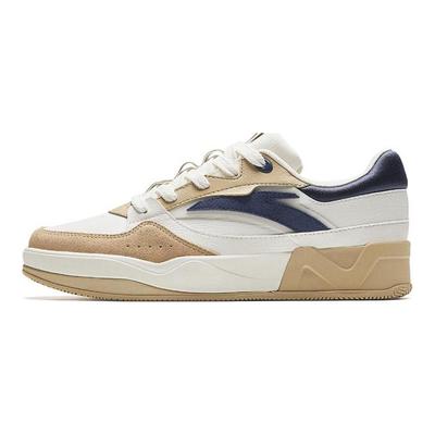 C37 Series Slip Resistant Abrasion Resistant Low Top Skateboard Shoes Women's White Brown 922338003-5