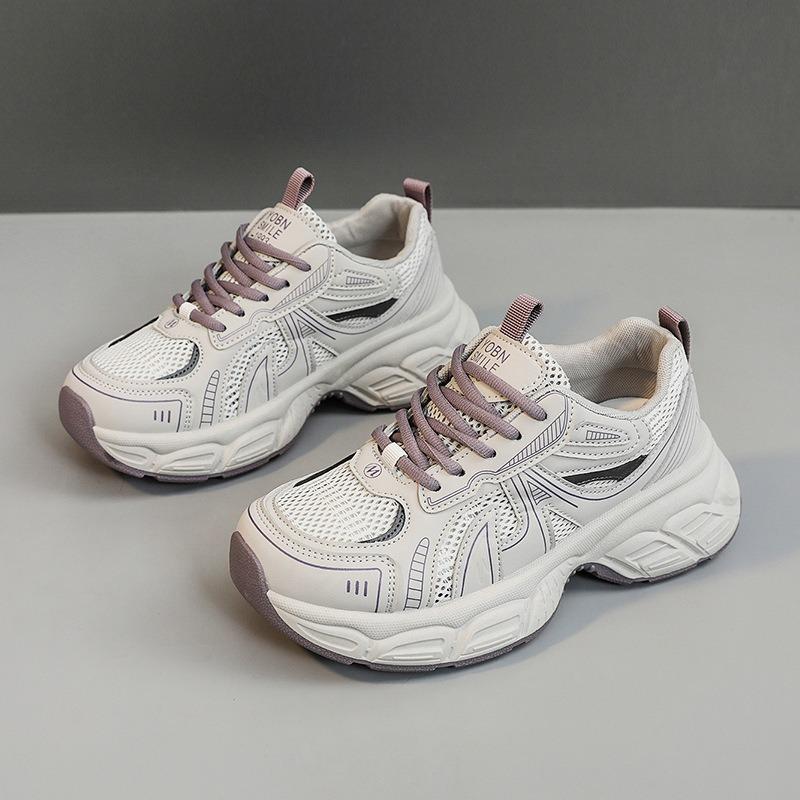 Brand Luxury Women's Chunky Casual Sneakers Spring Trend Mesh Breathable Women Vulcanized Shoes Ola Dad's Shoes Fitness Trainers