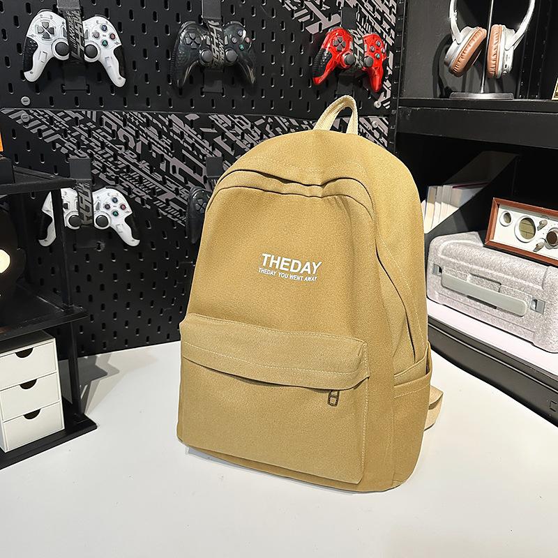 

Men s Large-capacity Leisure Korean Canvas College Students High School Bags and Women s Trend Backpacks .