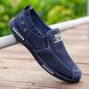Jeansowe męskie płócienne buty Slip on Sneakers męskie na lato Nowe Outdoor Driving Mokasyny Modne Vintage Loafers Buty dla mężczyzn