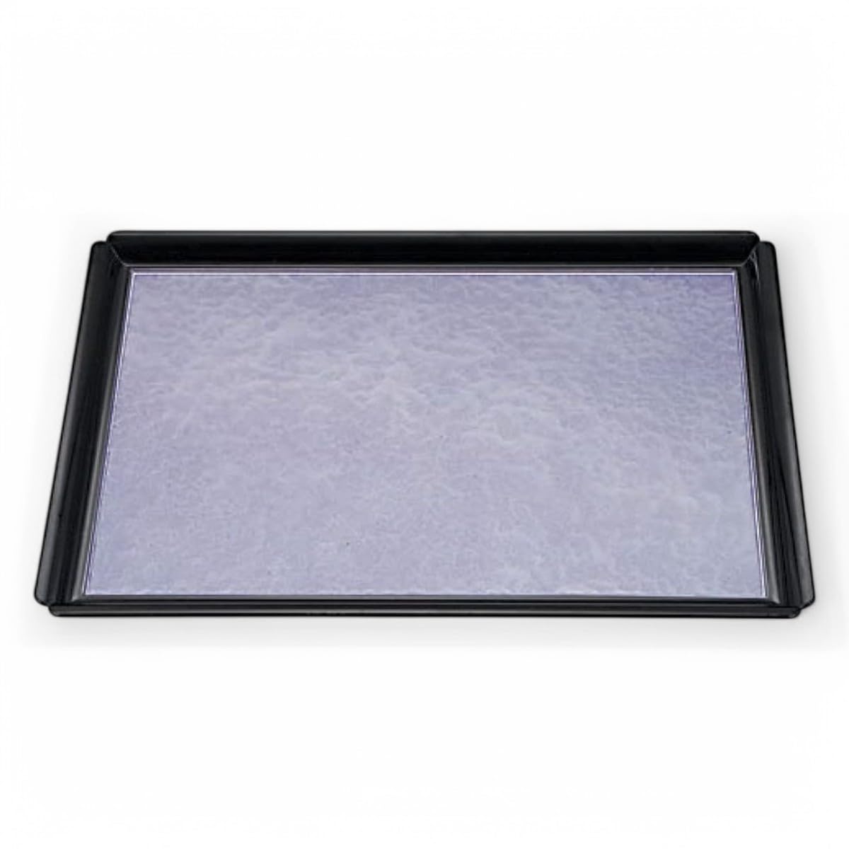 

Beautiful Mokko Shiun Weak S Black Lacquer x x J-kitchens Placemat/Tray, Japanese-Made Tray, 5-Shaku Square, Size, (45.5cm 33.9cm 2cm)