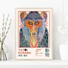 Colorful Abstract Yayoi Kusama Retro Flower Animal Pumpkin Art Poster Canvas Printing Living Room Museum Gallery Decoration