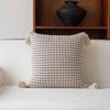Simple Sofa Pillowcase Cojines 45x45 Home Dyed Woven Throw Cushion Cover Cotton and Linen Texture Sofa Woven Throw Pillow Covers