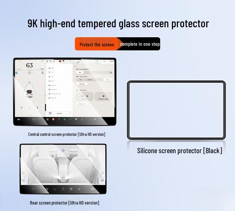 Tesla Model Y3 YL Tempered Glass Center Console Screen Protector (New Version) - Latest Accessory.
