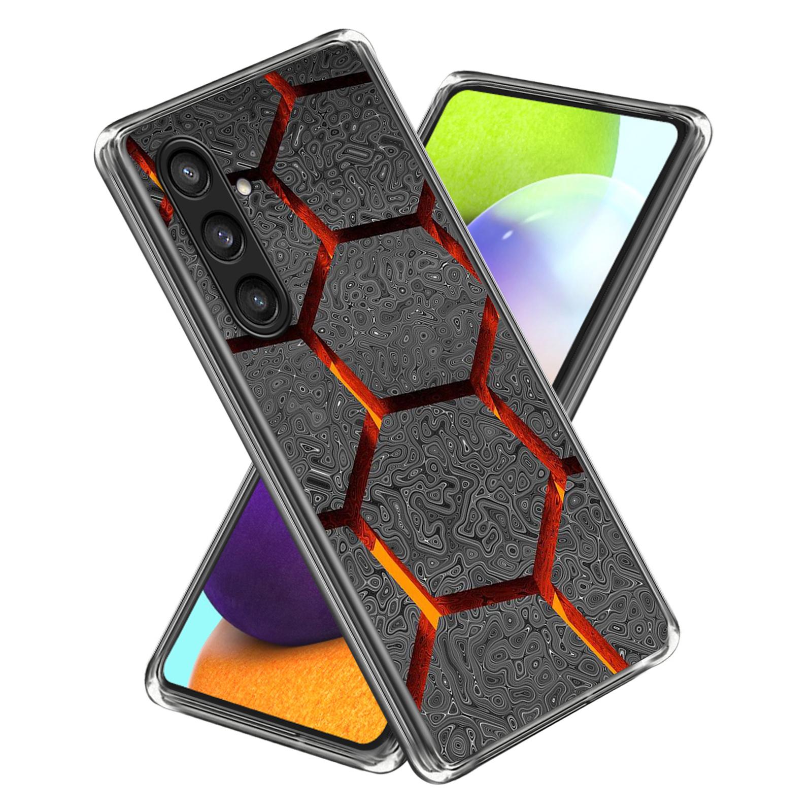

Для Samsung Galaxy S24 TPU чехол с защитой от царапин и принтом Dark Geometric