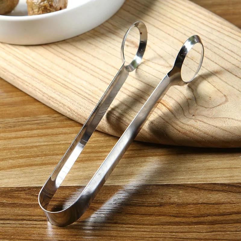Boiled Egg Tongs Stainless Steel Kitchen Tongs Egg Clip Meatball Clamp Salad Food Tongs Egg Cooking Tools Kitchen Accessories