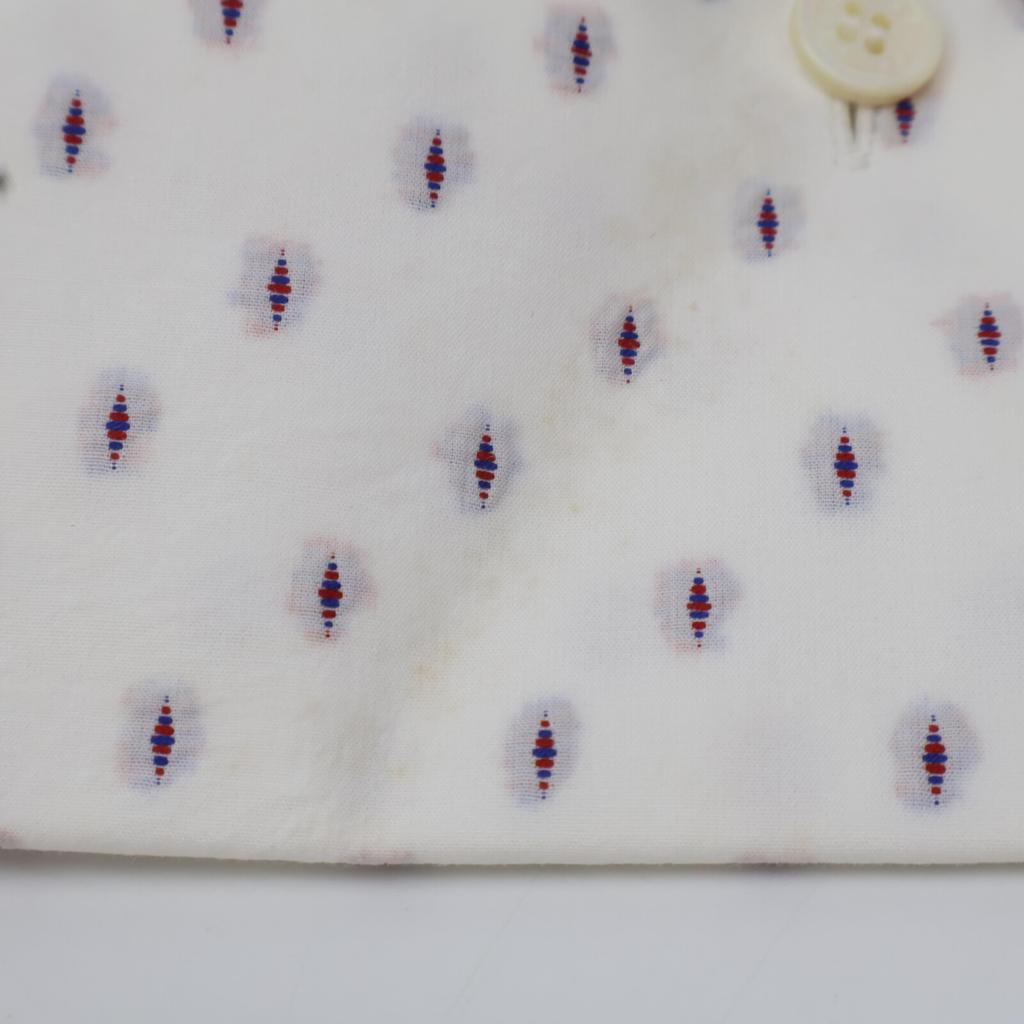 Celine 2 0M36/6712 White Phoebe Dot Tuxedo Shirt Tops 34 whiteUsed