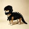Glow-in-the-Dark Dinosaur Skeleton Pet Costume Dogs Bohemian Style Fleece Warm Outfit S M L