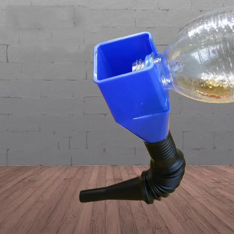 Telescopic Refueling Gas Fuel Funnel Universal Car Engine Oil Filling Funnel Equipment Oil Transfer Funnels Auto Refueling Tool