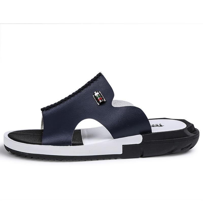 

Large size mandarin duck slippers summer men s three-color slippers beach deodorant one-word slippers 8807 46